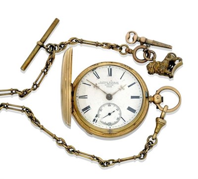 Lot 1149 - An 18ct Gold Full Hunter Pocket Watch, signed James Murray, Royal Exchange, London, No.6312,...