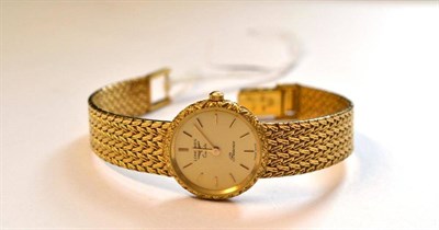 Lot 1176 - A Lady's 9ct Gold Wristwatch, signed Longines, Presence, circa 2000, quartz movement, gilt coloured