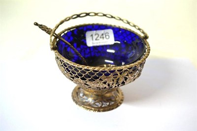 Lot 1246 - A George V Silver Sugar Basket, Wakely & Wheeler, London 1910, the spreading foot rising to a...