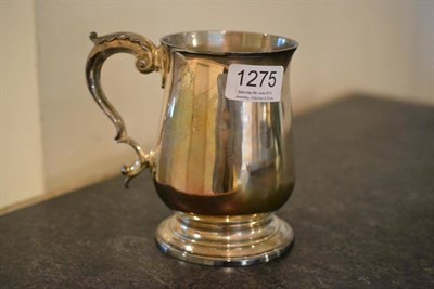 Lot 1275 - A George III Silver Mug, Hester Bateman, London 1781, of baluster form with a cast double...