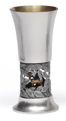 Lot 1231 - An Elizabeth II Aurum Silver Goblet, Hector Miller, London 1978, by order of the Epping Forrest...