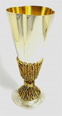 Lot 1233 - An Elizabeth II Aurum Silver Goblet, Hector Miller, London 1975, by order of the Dean and...