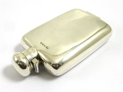 Lot 1249 - An Edward VII Silver Hip Flask, Marples & Beasley, Birmingham 1909, retailed by Swaine &...