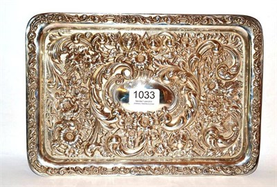 Lot 1033 - An Edward VII Silver Dressing Table Tray, A E Goodby & Son, Birmingham 1902, rectangular with...