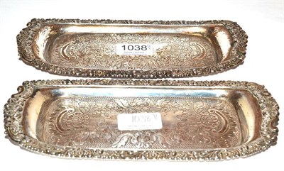 Lot 1038 - A Pair of George IV Silver Snuffer Trays, Thomas Blayden & Co, Sheffield 1821, rounded...