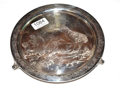 Lot 1084 - A Victorian Silver Salver, Holland, Son & Slater, London 1880, circular with engraved...