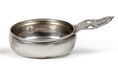 Lot 1004 - A Tiffany & Co Silver Porringer, of typical form with pierced foliate engraved upswept handle,...