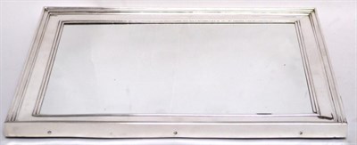 Lot 1022 - A George V Silver Easel Back Dressing Table Mirror, maker's mark rubbed, London 1910, of...