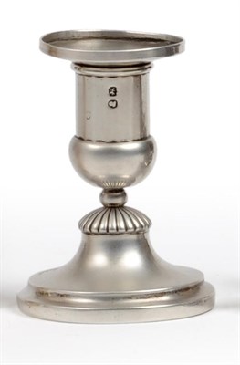 Lot 1037 - A George IV Silver Dwarf Candlestick, R & S Garrard & Co, London 1821, the plain sconce with a...