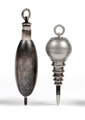 Lot 1063 - A Novelty Victorian Propelling Pencil, circa 1873 in the form of a plumb bob or spinning top,...
