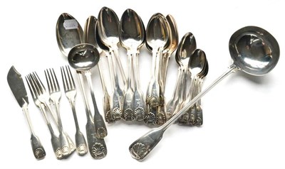 Lot 1085 - A Victorian Part Table Service of Flatware, Chawner & Co (George William Adams), London 1845, 1846
