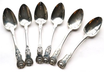 Lot 1089 - A Set of Six Scottish Provincial Silver Tablespoons, Robert Naughton, Inverness, circa 1820,...