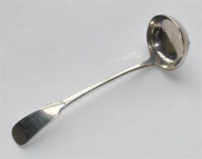Lot 1092 - A Scottish Provincial Silver Toddy Ladle, unidentified mark AW in script within an oblong...