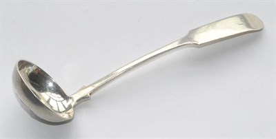 Lot 1093 - A Scottish Provincial Silver Toddy Ladle, George Jamieson, Aberdeen 1849, Fiddle pattern,...
