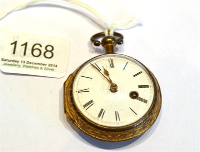 Lot 1168 - A Gilt Metal Pair Cased Verge Pocket Watch, signed Wm Frodsham, London, circa 1770, gilt fusee...