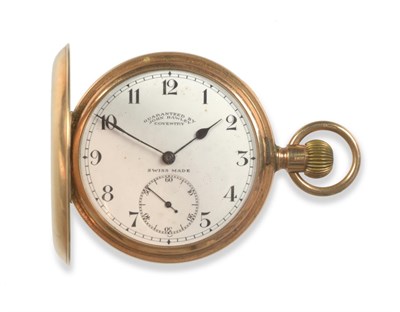 Lot 2051 - A 9ct Gold Full Hunter Keyless Pocket Watch, signed John Hawley, Coventry, 1918, lever...
