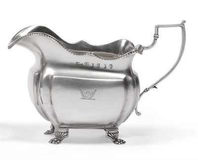 Lot 2213 - A George IV Irish Silver Cream Jug, James Fray, Dublin 1822, retailed by Jacob West, of...