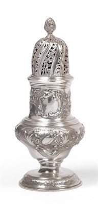 Lot 2230 - A Victorian Silver Sugar Caster of Large Proportions, import marks for William Moering, London...