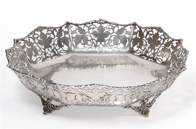 Lot 2236 - A George VI Silver Bowl, Mappin & Webb, Sheffield 1945, octagonal with pierced panel sides and...