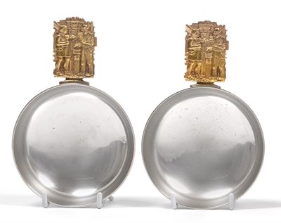 Lot 2244 - Two Silver and Parcel Gilt 'York Minster Bowls', Hector Miller for Aurum, London 1972,...