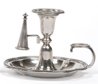 Lot 2267 - A Small Victorian Silver Chamberstick, Henry Wilkinson & Co, Sheffield 1864, the quatrefoil...