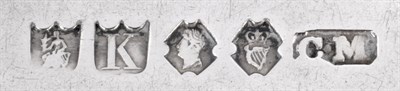 Lot 2311 - A Set of Six William IV Irish Silver Teaspoons, Charles Marsh, Dublin 1830, Fiddle pattern with...