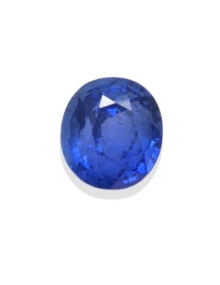 Lot 2044 - A Sapphire, the oval cut stone weighs 1.15 carat approximately