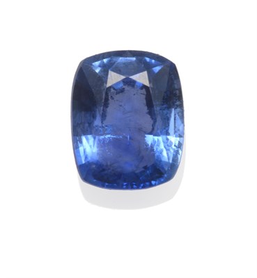 Lot 2166 - A Sapphire, the cushion cut stone weighs 1.35 carat approximately