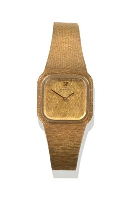 Lot 2237 - A Lady's 18ct Gold Wristwatch, signed Girard Perregaux, circa 1980, lever movement, gilt...