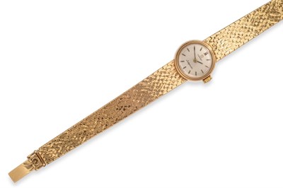 Lot 2240 - A Lady's 9ct Gold Wristwatch, signed Omega, model: Ladymatic, 1967, (calibre 661) lever...