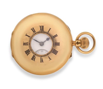 Lot 2268 - An 18ct Gold Half Hunter Pocket Watch, signed C Frodsham, 115, New Bond Street, London, 1911, lever