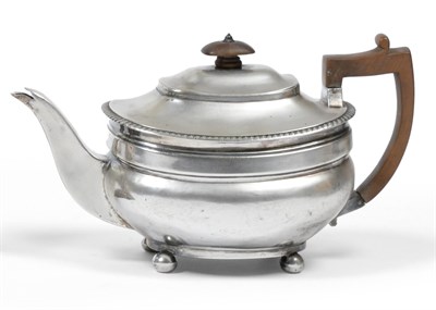 Lot 2326 - A Provincial Silver Teapot, James Barber & William Whitwell, York 1816 (struck with town mark),...