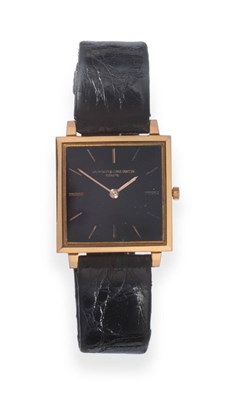 Lot 2163 - An 18ct Gold Wristwatch, signed Vacheron & Constantin, circa 1965, (Calibre 1003) lever...