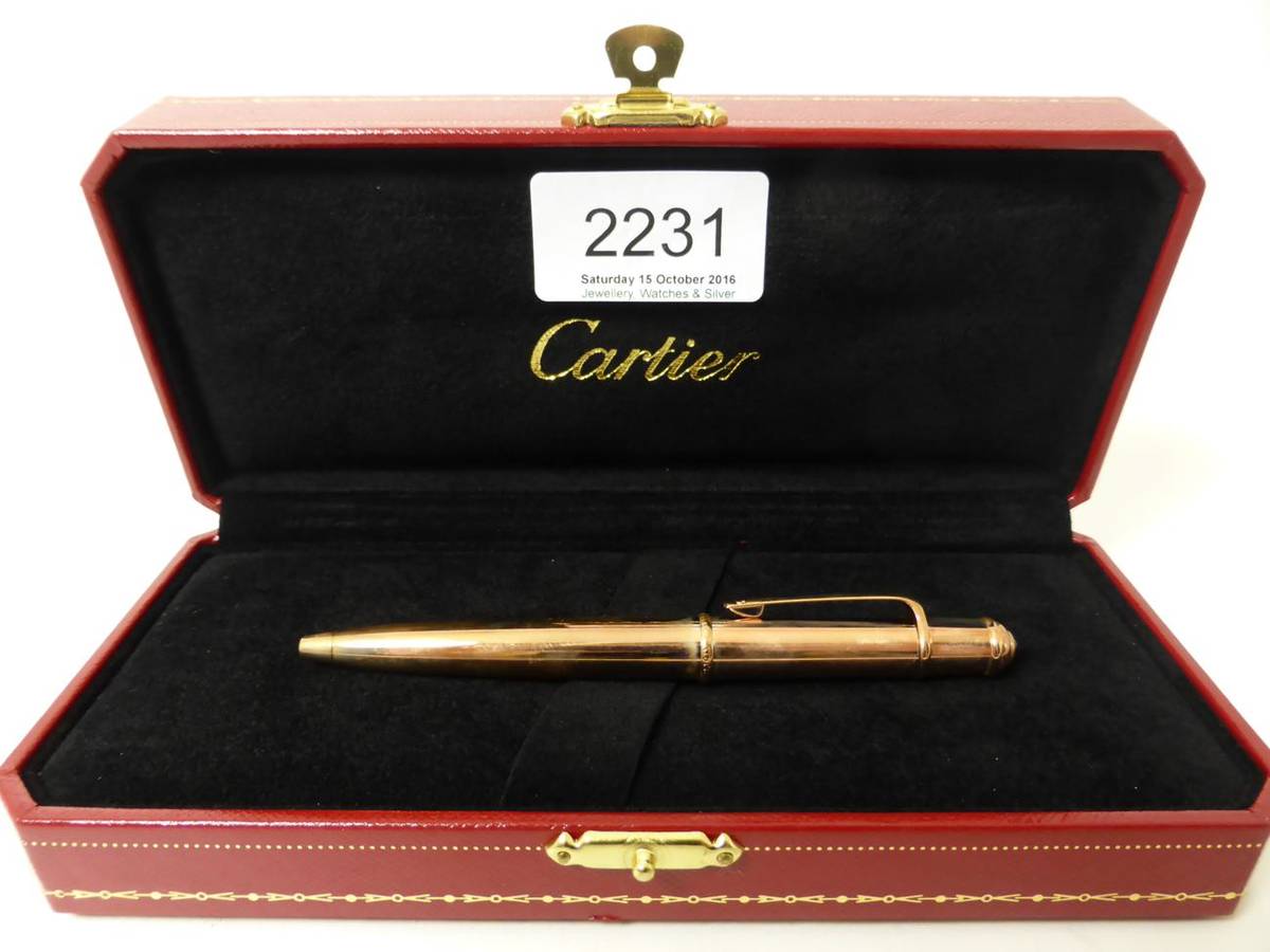 Cartier mini diabolo ballpoint pen Clearance