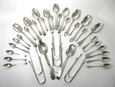 Lot 2248 - A Collection of Hester Bateman &amp; Family Silver, various dates, including various teaspoons,...