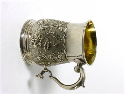 Lot 2249 - A George II Silver Mug, William Parry, Exeter 1746, of typical baluster form with later chased...