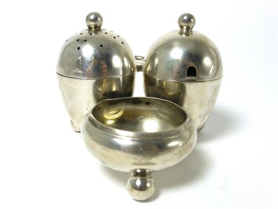 Lot 2268 - A Victorian Silver Cruet, JB, London 1880, of plain rounded form with pull out pepperette,...