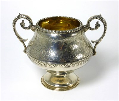 Lot 2276 - A Victorian Silver Twin Handled Sugar Basin of Large Proportions, JA, London 1859, of waisted...