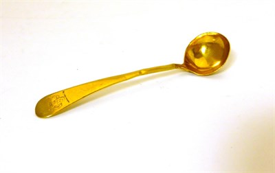 Lot 2334 - A George III 22ct Gold Mustard Spoon, probably Joseph Bradley, London circa 1780, Old English...