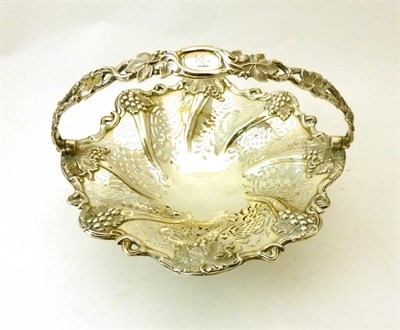 Lot 2351 - A Victorian Silver Fruit Basket, Henry Wilkinson & Co, Sheffield 1848, shaped circular with pierced