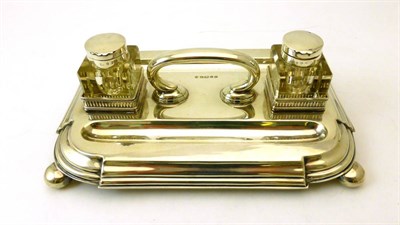 Lot 2352 - A Victorian Silver Inkstand, Fenton Brothers (Frank Fenton & Samuel Fenton), Sheffield 1883,...