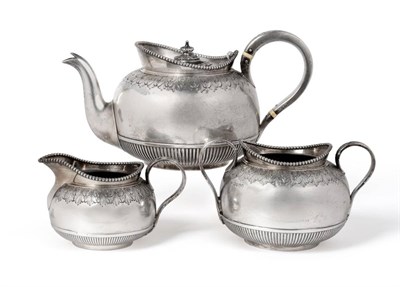 Lot 2361 - A Victorian Silver Three Piece Tea Service, Martin, Hall & Co (Richard Martin & Ebenezer Hall),...