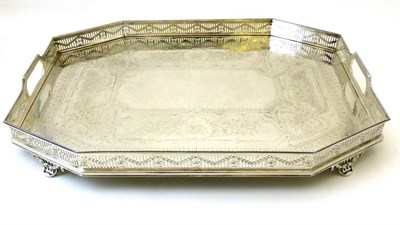 Lot 2362 - A Victorian Silver Twin Handled Tray, Martin, Hall & Co (Richard Martin & Ebenezer Hall), Sheffield