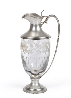 Lot 2389 - A Modern Silver Mounted Claret Jug, William Comyns & Sons, London 2004, in the Neo Classical style