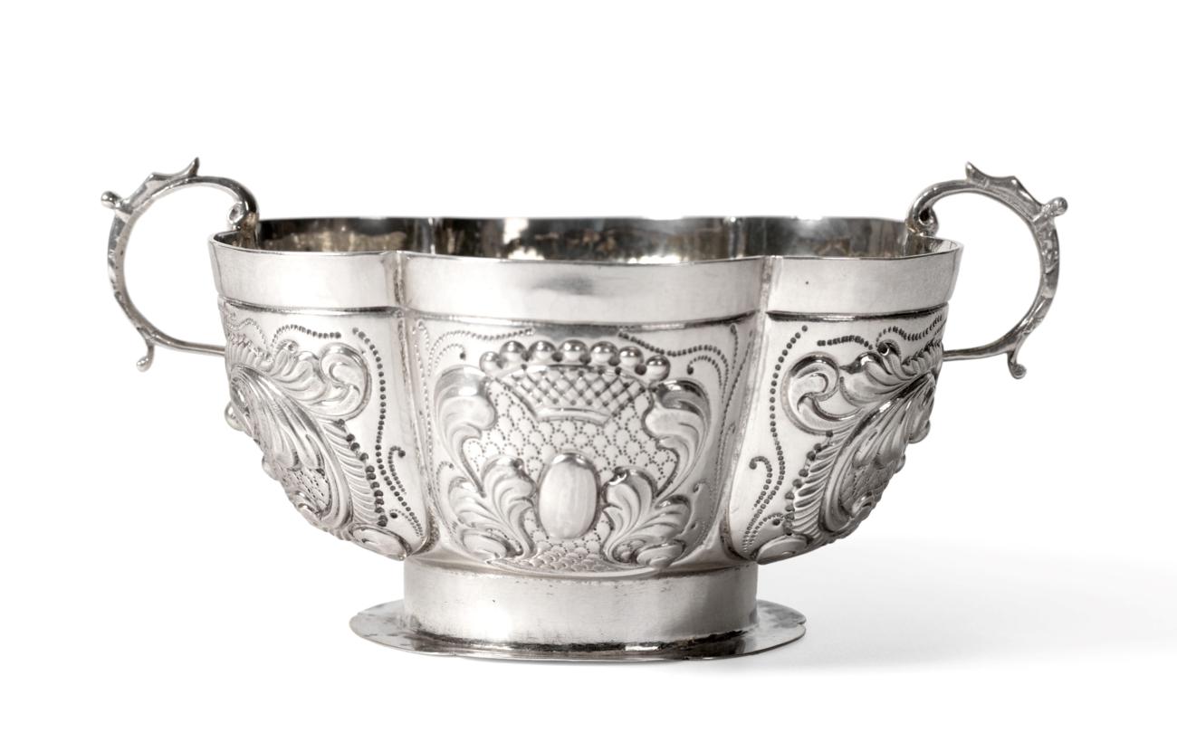 Lot 2209 - A Dutch Silver Bowl, bears 18th century marks for Zwolle and other marks, Sheffield import...