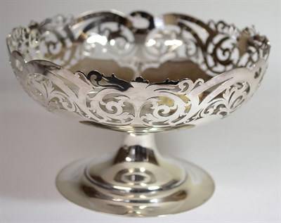 Lot 2225 - An Edwardian Silver Pedestal Bowl, Cooper Brothers & Sons, Sheffield 1907, of circular form...