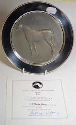 Lot 2257 - An Elizabeth II Silver Limited Edition Plate, London 1974, designed by John Skeaping with a...