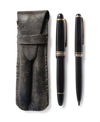 Lot 2300 - A Mont Blanc Masterpiece Fountain Pen, 13cm long; and A Similar PIX276 Pencil, 12.5cm long,...