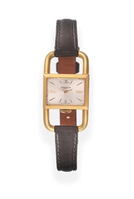 Lot 2190 - A Lady's 18ct Gold Wristwatch, signed Jaeger LeCoultre, 1971, (calibre K840) lever movement signed