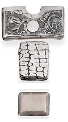 Lot 2232 - A Victorian Silver Vesta Case, Lawrence Emanuel, Birmingham 1892, decorated to resemble...